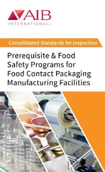 Prerequisite & Food Safety Programs for Food Contact Packaging Manufacturing Standard Cover